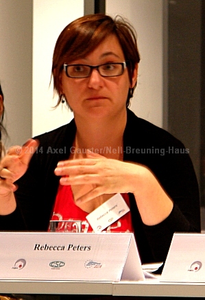 Rebecca Peters (Gewerkschaft Confédération des Syndicats Chrétiens CSC. Verviers und Eupen,
 Belgien)